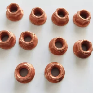 10x Kupfermutter M8 x 1,25mm Sw12 für Abgaskrümmer Auspuff Cu