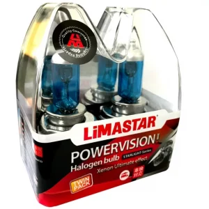 H4 XENON LOOK 6000K 12 55W/60W Autolampen SUPER WHITE - Limastar