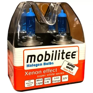 mobilitee H7 XENON LOOK Autolampen 12V 55W PXD26 SUPER WHITE - blue head