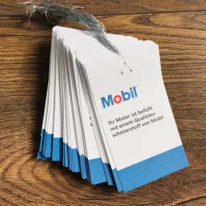 10x MOBIL Ölwechselanhänger, Ölwechselzettel, Inspektionszettel