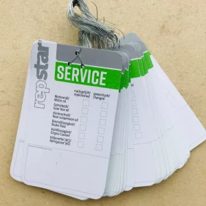 50x Repstar Ölwechselanhänger, Ölwechselzettel, Ölzettel