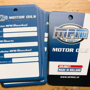 50x MPM Ölwechselanhänger, Ölwechselzettel, Inspektionszettel
