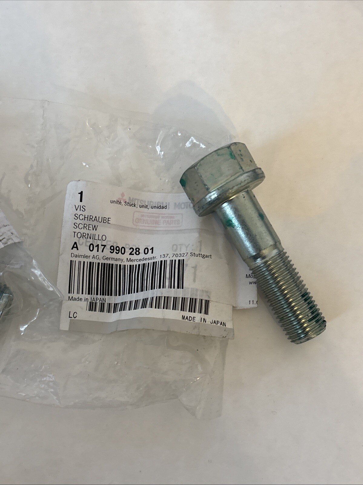 Schraube Für SMART 451 MHD Riemenscheibe A 017 990 28 01 Kurbelwelle TS Scheibe