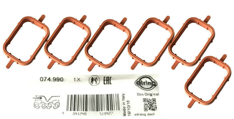 Ansaugbrücke Dichtungs Satz BMW 525D 530D 535D 5er E60 E61 X3 X5 M57 M57N ELRING 228.690 – Bild 3