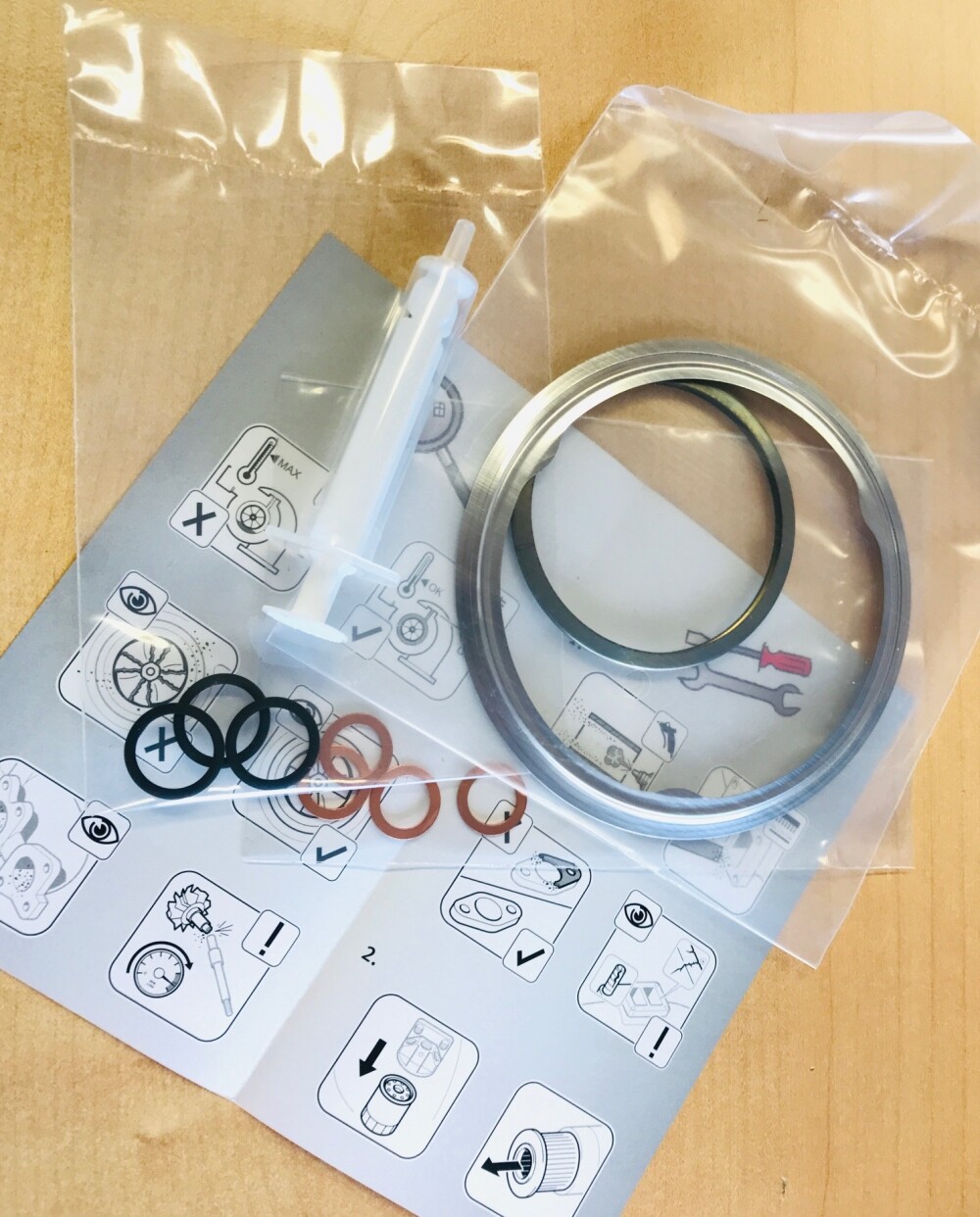 Turboladerdichtungen Montagesatz ELRING 727.471 für BMW 3 5 7 X3 X5 M57N Turbo – Bild 2