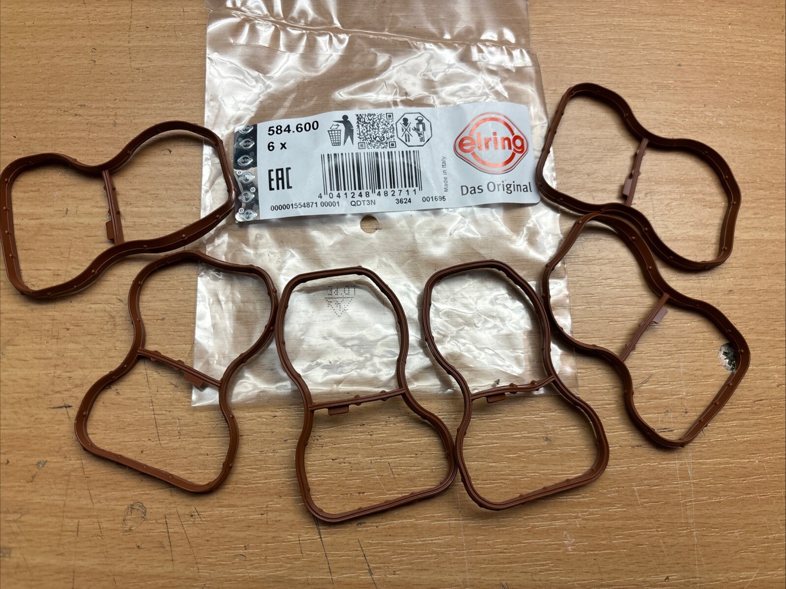 6x ELRING Dichtungssatz Ansaugbrücke für BMW N57 B57 F10 F11 G11 G12 E70 G05 F95 – Bild 3