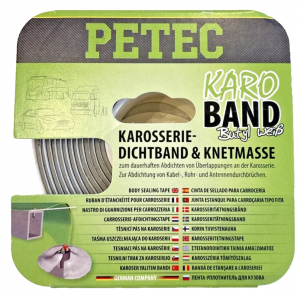 Dichtstoff PETEC 87530 KARO-BAND KAROSSERIEDICHTBAND BUTHYL FLACH WEISS