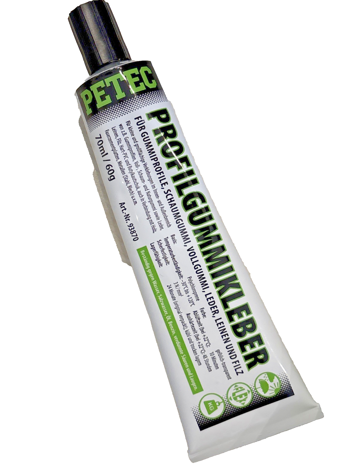 PETEC Gummikleber Kunststoff Klebstoff 93870 Türgummi Dichtung 70ml – Bild 2