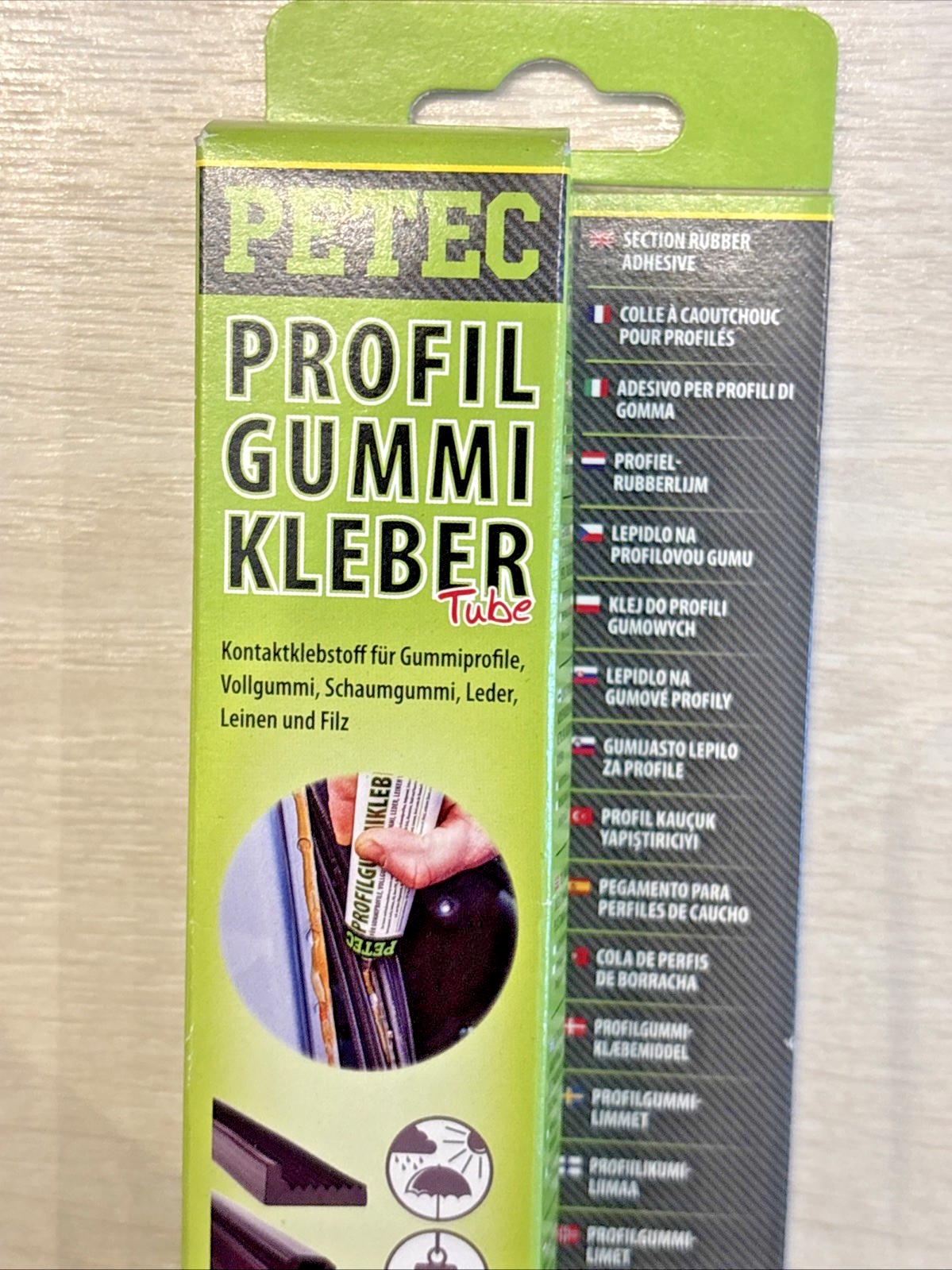PETEC Gummikleber Kunststoff Klebstoff 93870 Türgummi Dichtung 70ml – Bild 4