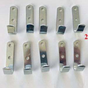 20x Flachhaken für PKW Anhänger Planenhaken Netzhaken 53x13x20mm verzinkt