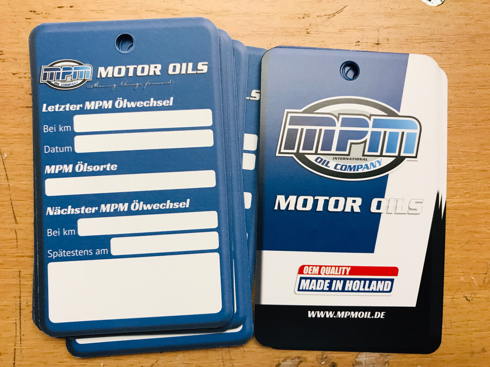 50x MPM Ölwechselanhänger, Ölwechselzettel, Inspektionszettel Ölzettel Ölservice