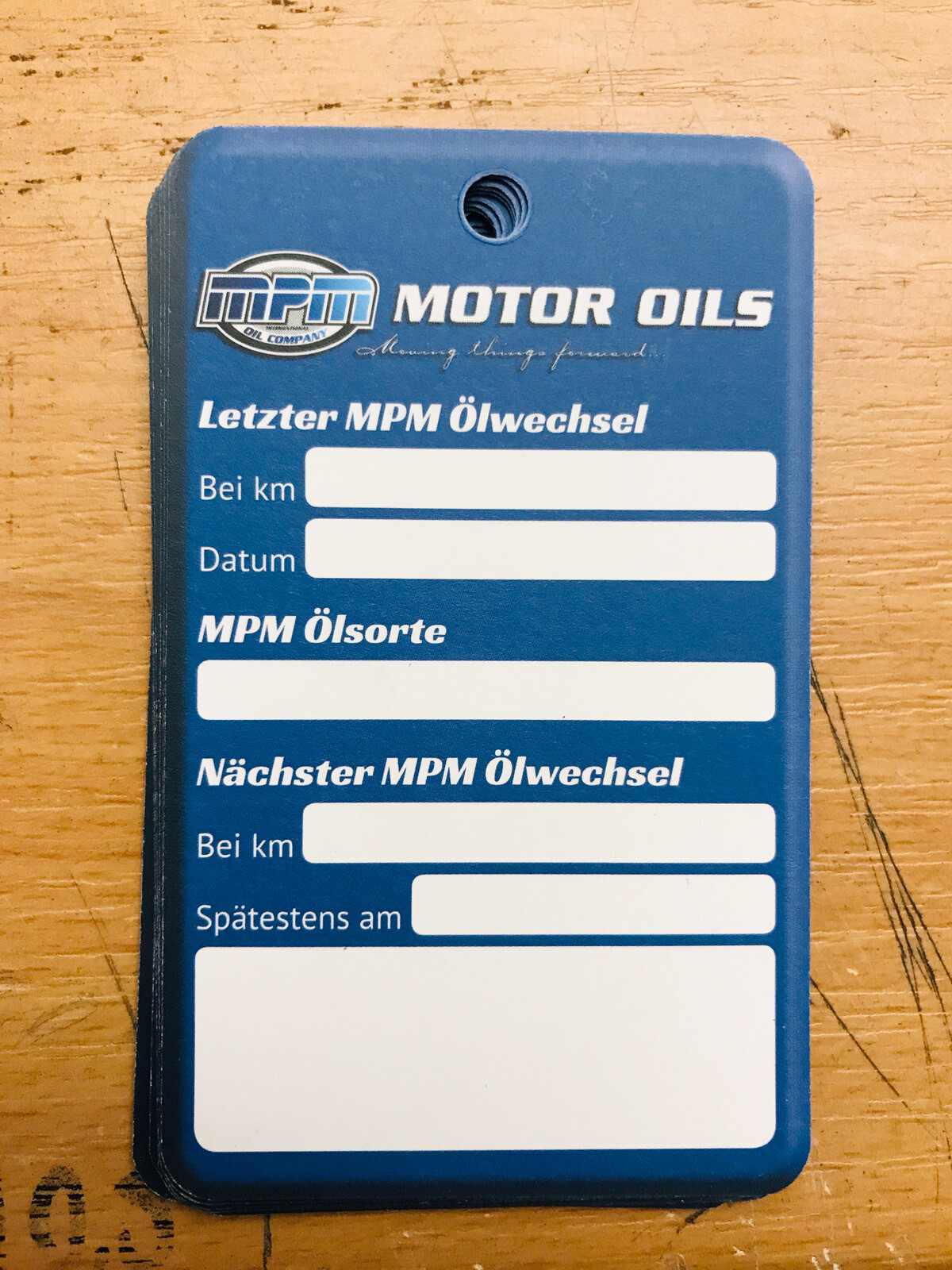 10x MPM Ölwechselanhänger, Ölwechselzettel, Inspektionszettel Ölzettel Ölservice – Bild 3