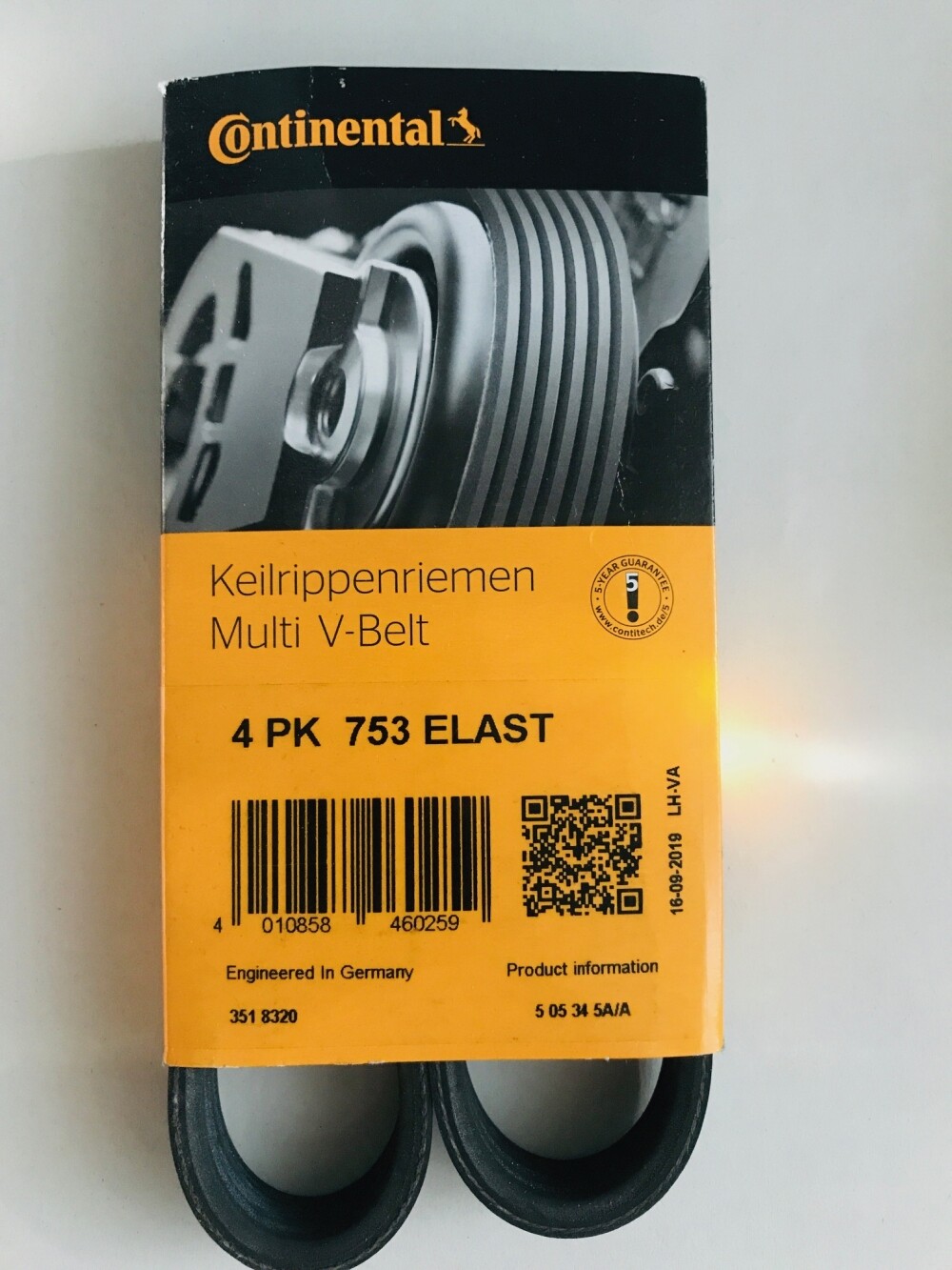 Keilriemen f. Smart 451 f. Klimakompressor 999ccm 4PK753 Smart 451 Fortwo Cabrio