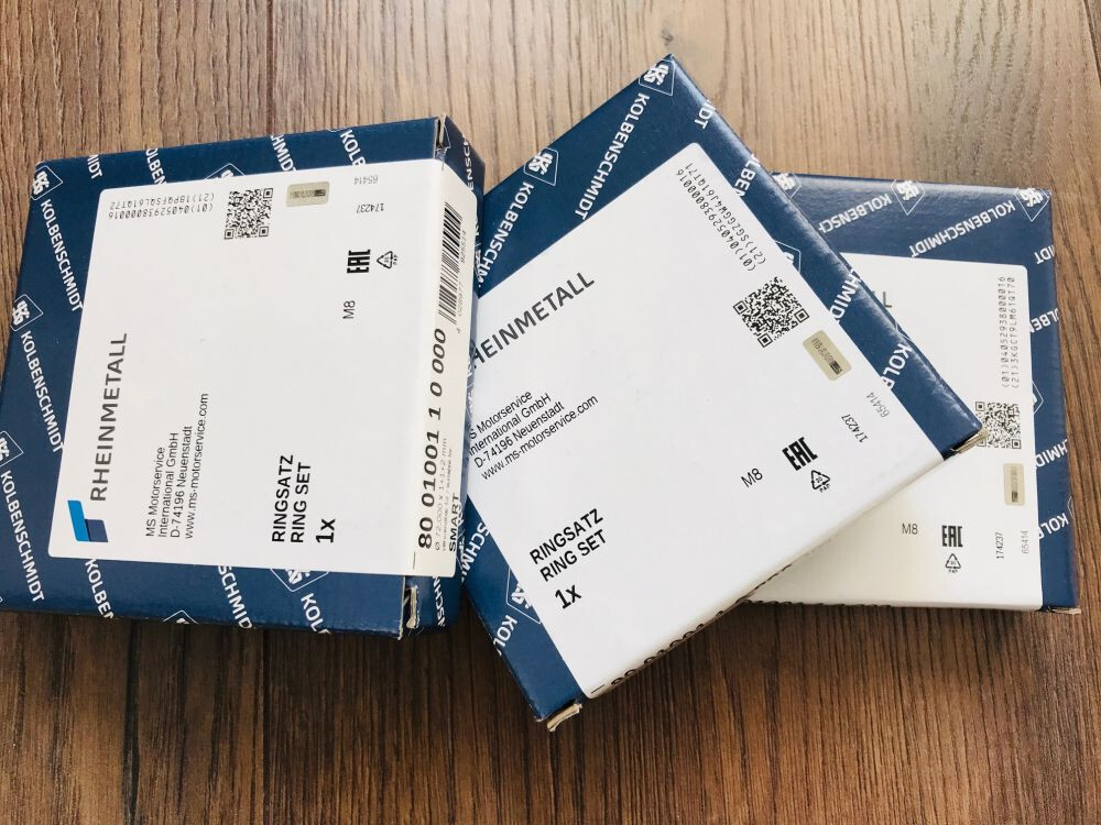 3x Kolbenschmidt Kolbenringsätze für SMART 451 Benziner 1.0 - STD 72mm 1/1/2mm