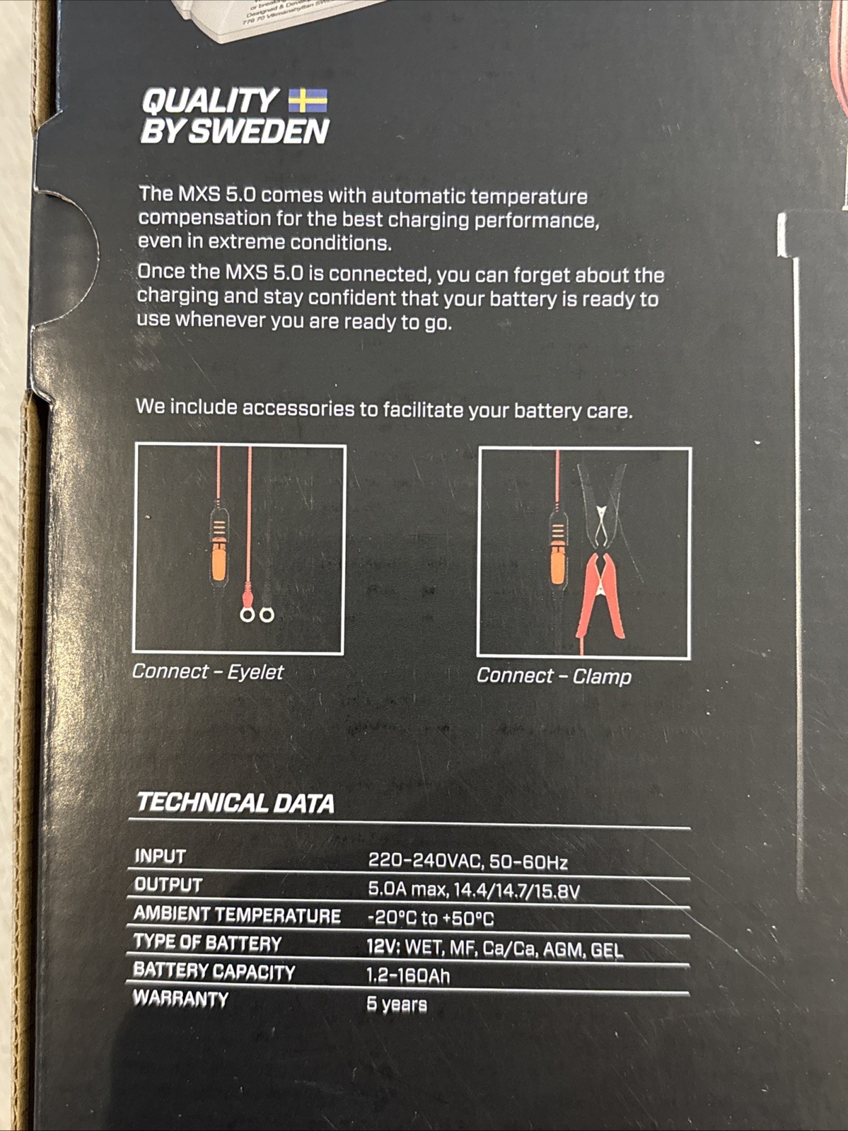 CTEK Batterieladegerät MXS 5.0 12V 5A Erhaltungsgerät Mikroprozessor 1,2-160 Ah – Bild 9