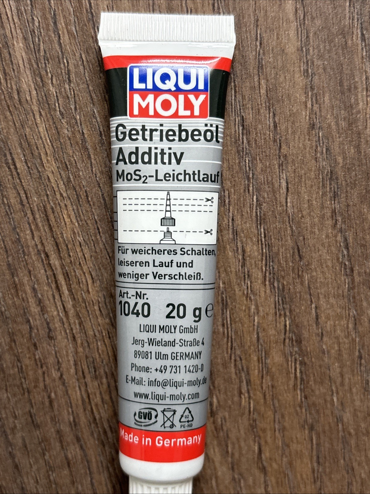 LIQUI MOLY Getriebeöladditiv 1040 MoS2 Getriebe Öl Zusatz Verschleissschutz 20g – Bild 2