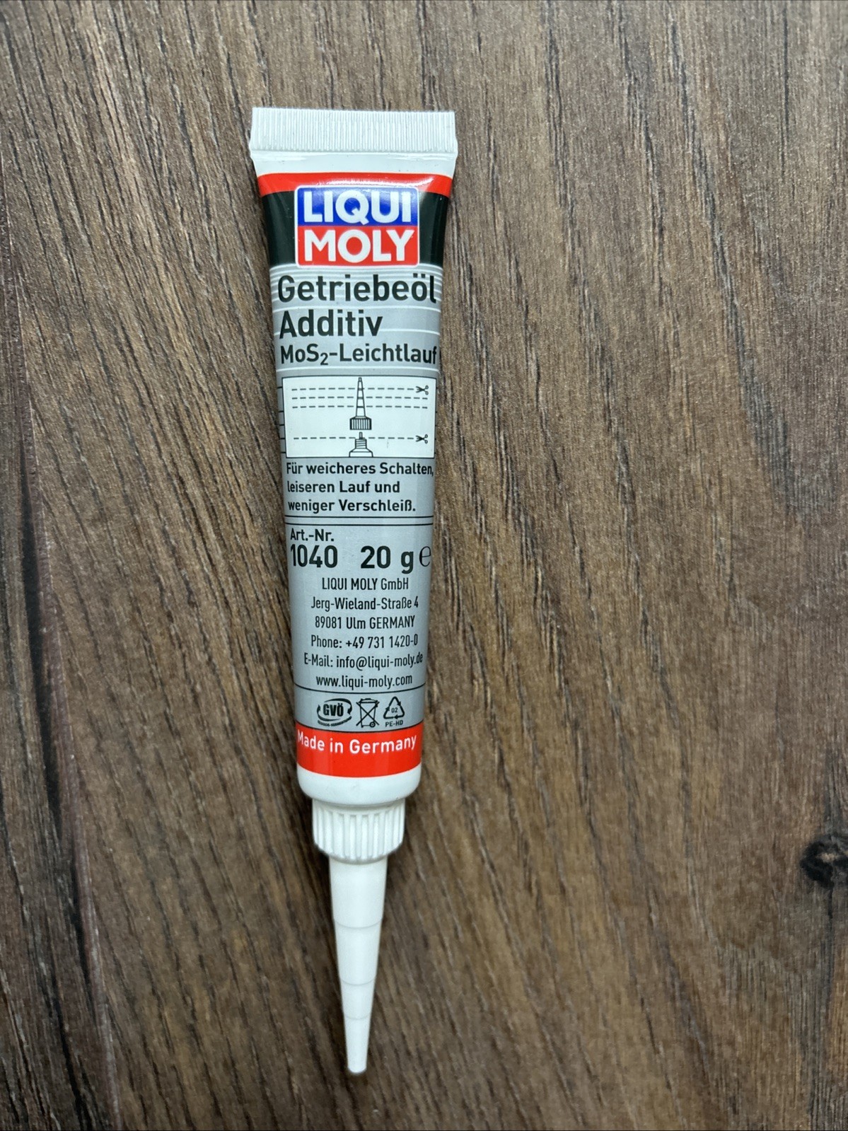 LIQUI MOLY Getriebeöladditiv 1040 MoS2 Getriebe Öl Zusatz Verschleissschutz 20g