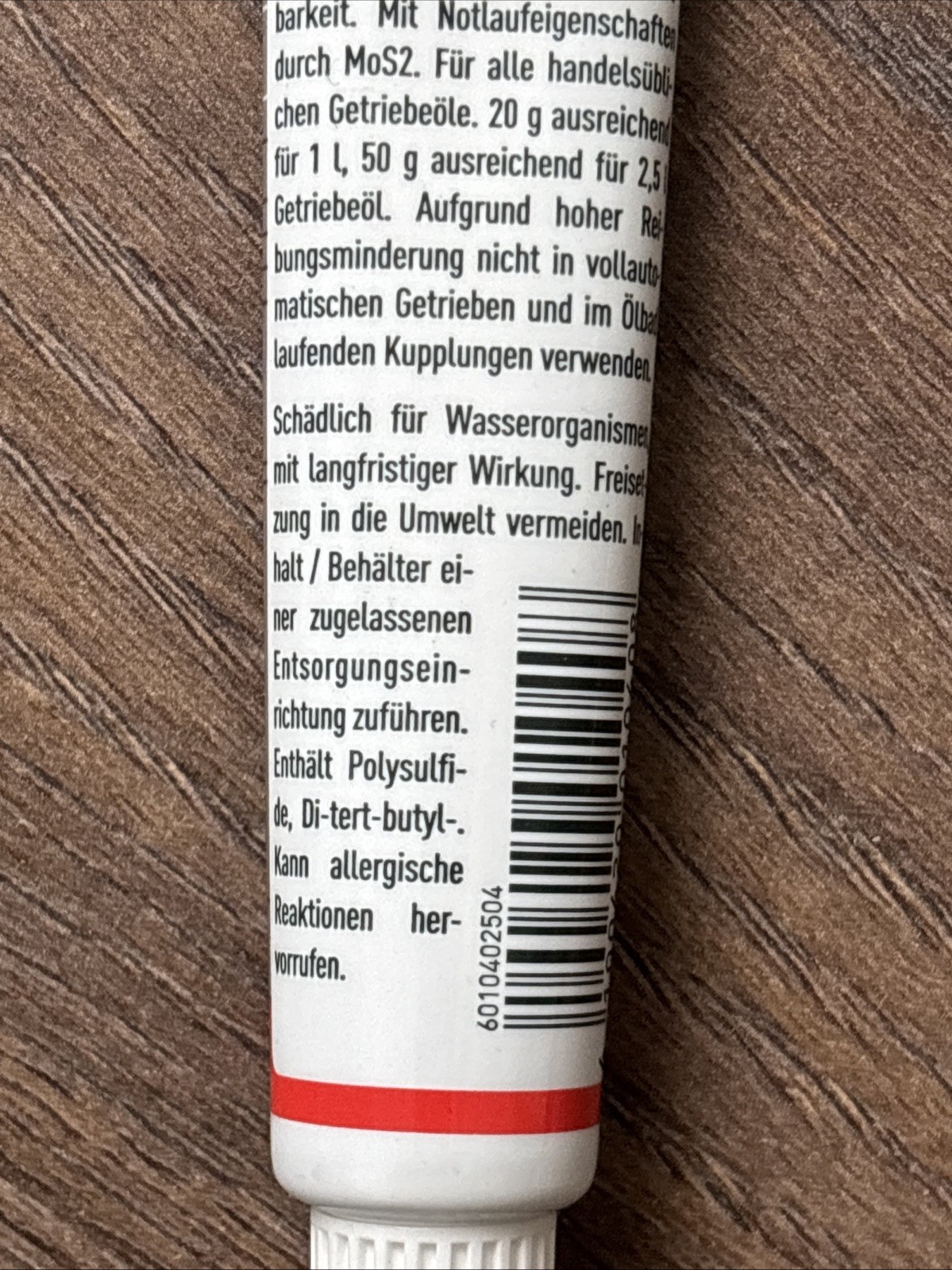LIQUI MOLY Getriebeöladditiv 1040 MoS2 Getriebe Öl Zusatz Verschleissschutz 20g – Bild 5