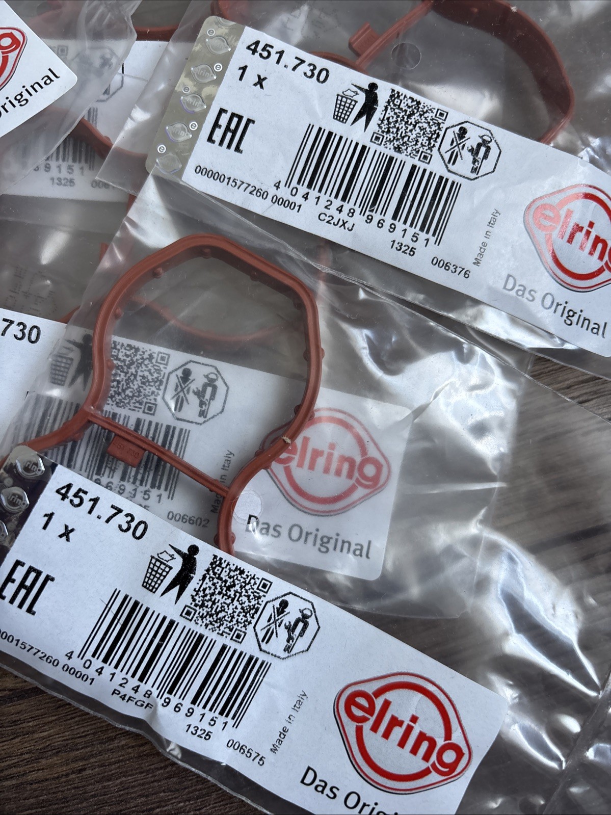 6x ELRING Dichtungssatz Ansaugbrücke für BMW N57 D30 BMW 11618507335 451.730 – Bild 3