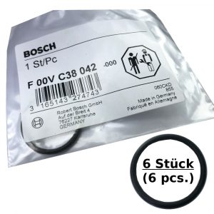 6x BMW O-Ring Injektor BOSCH F00VC38042 BMW 13537787236 3er 5er 7er X3 X5 E65