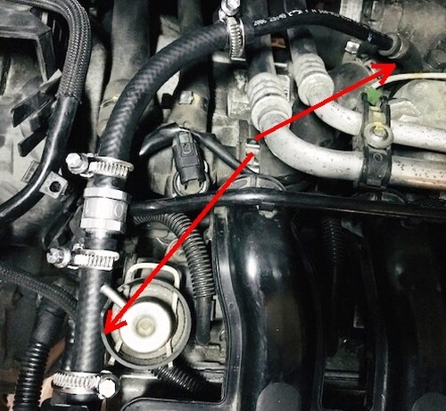 Schlauch für Smart 450 Teillastventil Teillastentlüftung Motorentlüftung 599 698 – Bild 2