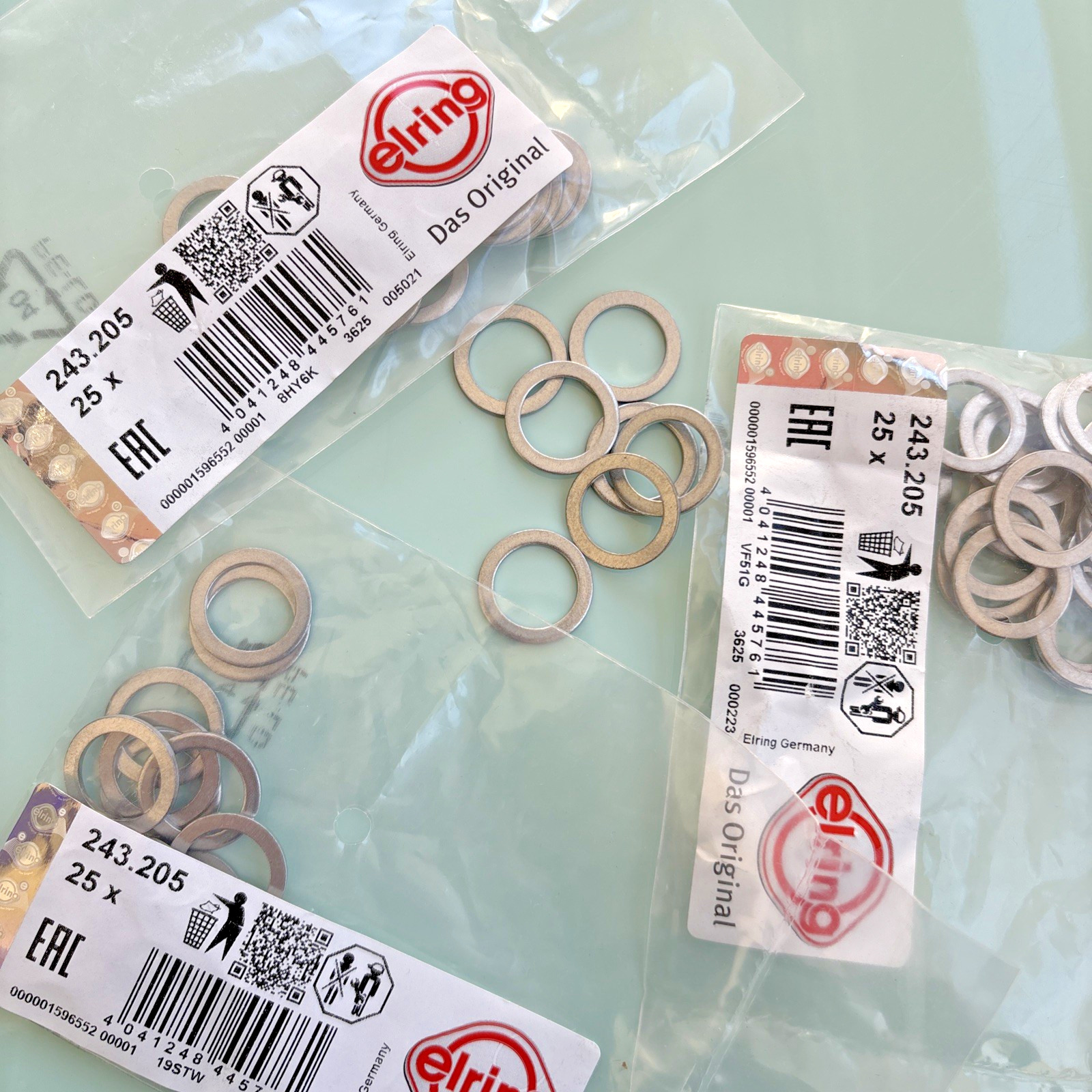 Dichtring Ölablassschraube M14x20x1,5 ELRING für VW Audi MAZDA NISSAN OPEL RENAULT Chevrolet Suzuki Mercedes – Bild 2