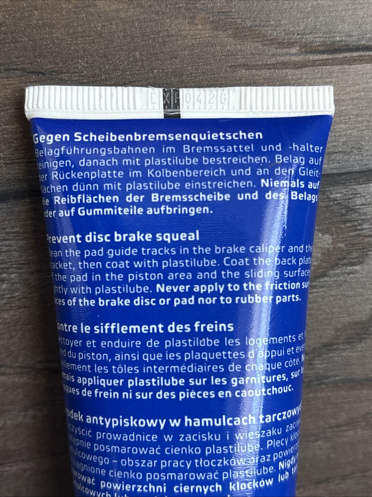 ATE Plastilube Dauerschmierstoff Bremsenfett 75ml Scheibenbremse 17,26Eur/100ml – Bild 5