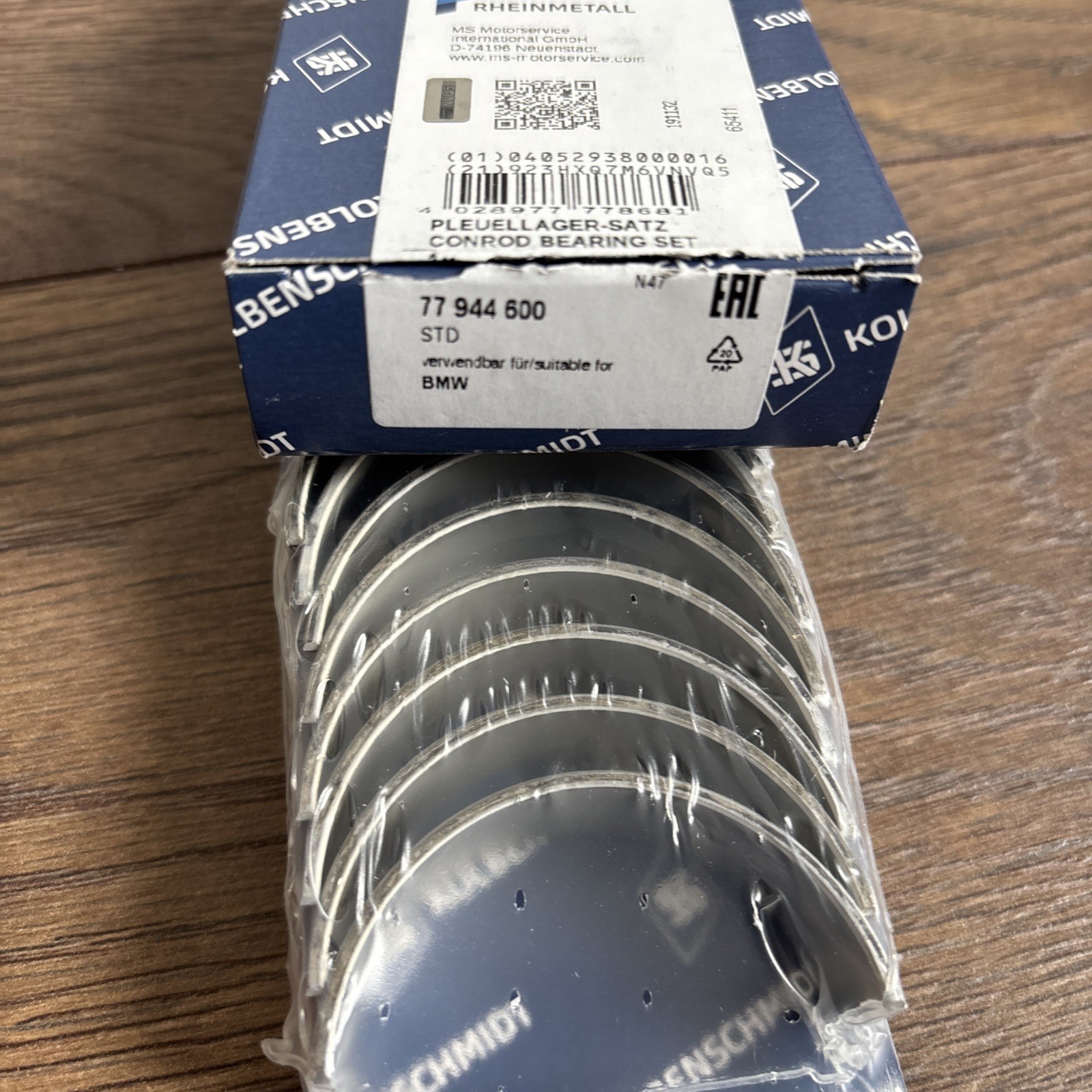 8x Pleuellager für BMW N42 N43 N45 N46 N40 STD 77944600 BMW 7536777