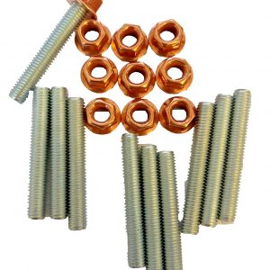 12X Stehbolzen M8 x 1,25 + 10x Mutter Abgaskrümmer 55mm M8 x 1,25
