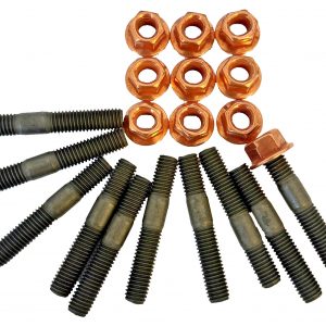 10X Stehbolzen M8 x 1,25 + 10x Mutter Abgaskrümmer 39mm M8 x 1,25