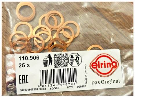 Kupferdichtring Ölablassschraube M12x17x1,5 ELRING 110.906 BMW Mercedes MINI – Bild 9