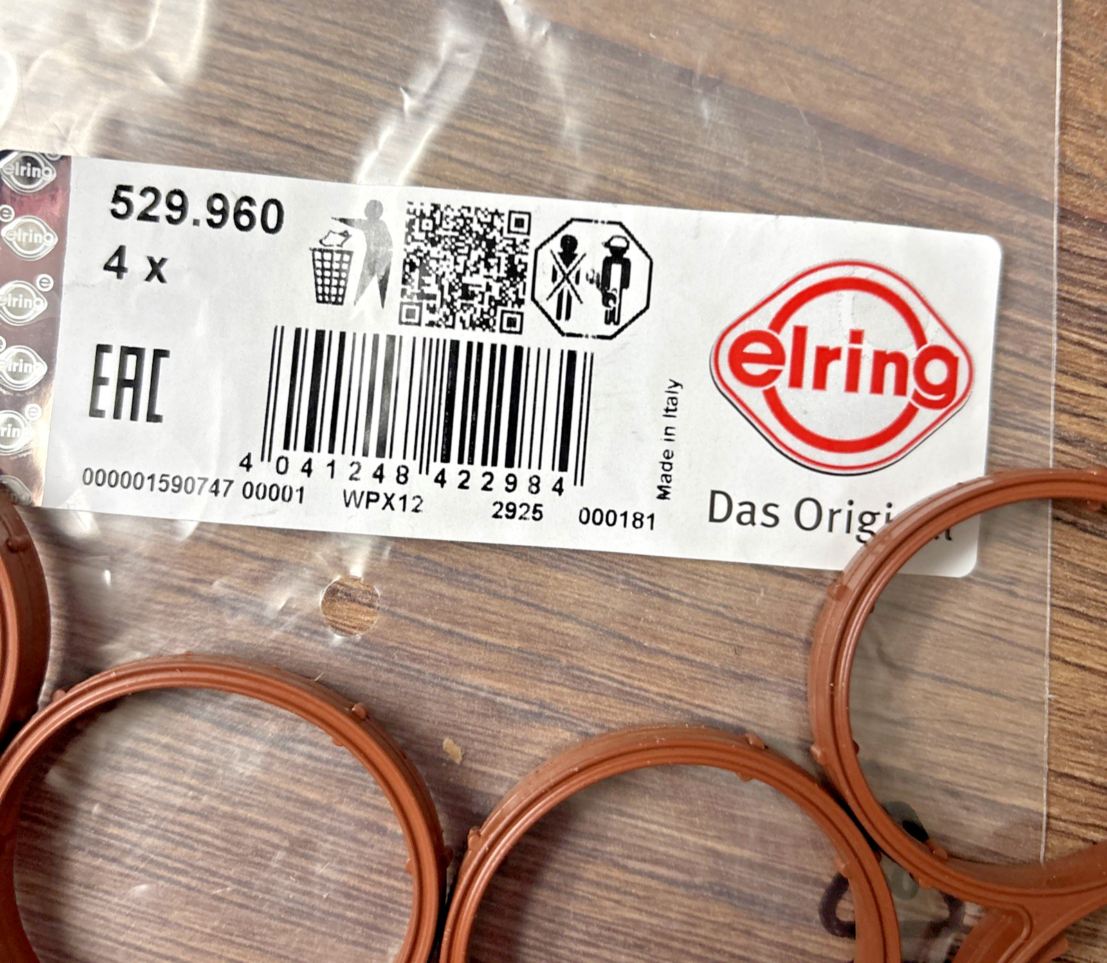 4x ELRING 529.960 Dichtungs Satz Ansaugbrücke für BMW N47 Motor BMW 11617801438 – Bild 2