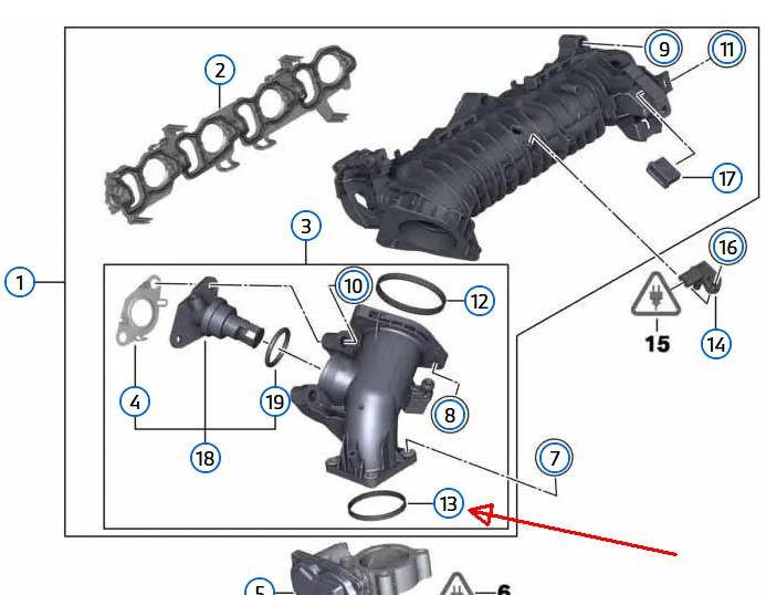 ELRING 529.970 Dichtung Ansaugkrümmer für BMW N47 N57 Motor BMW 11 61 7 801 943 – Bild 5